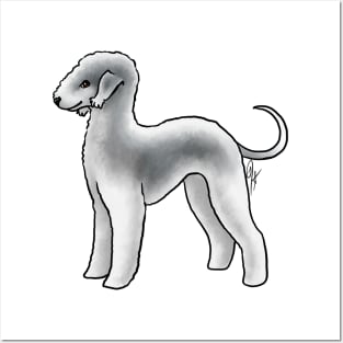 Dog - Bedlington Terrier - Clipped Blue and White Posters and Art